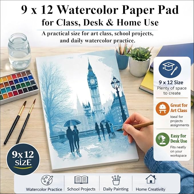 Ogfu Watercolor Paper Pad, Art Paper - Image 5