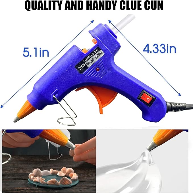 Mini Hot Glue Gun 10pcs Glue Stick Hot Glue Gun Set - Image 3