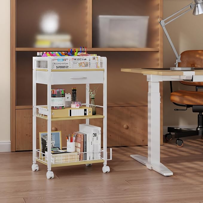Homsorout 3 Tier Rolling Cart - Image 8
