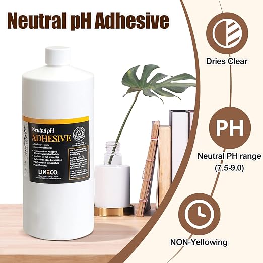 Lineco Neutral pH Acid-Free All-Purpose PVA Adhesive, Dries Clear, 1 Quart - Image 3