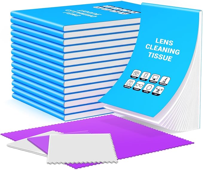 4 Premium Cleaning Cloth and 700 Sheets Lens Cleaning Tissue Paper by midukit