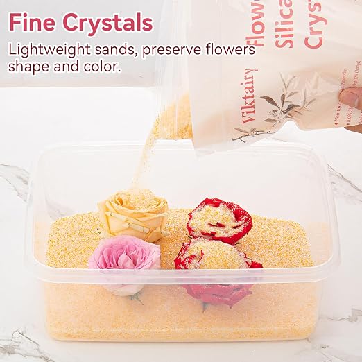 10 LBS Silica Gel Flower Drying, Reusable Color Indicating Flower Drying Silica - Image 2