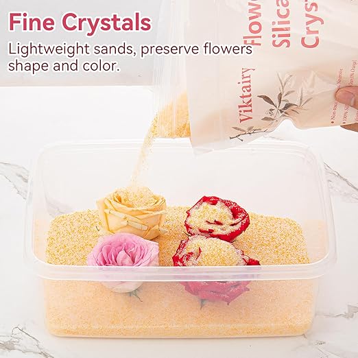 8 LBS Silica Gel Flower Drying Crystals, Reusable Color Indicating Flower - Image 2