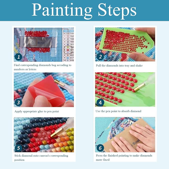 Gemozaic 3 Pack Dragon Diamond Painting Kits - Image 6