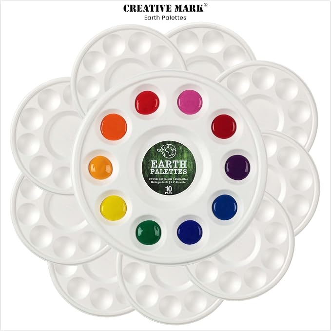Creative Mark Disposable Paint Palette, 7-3/8" Diameter, 10 Pack - Image 7