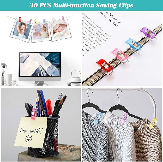Doukey Large Sewing Clips Fabric Clips 50PCS Jumbo Quilt Clips - Image 7