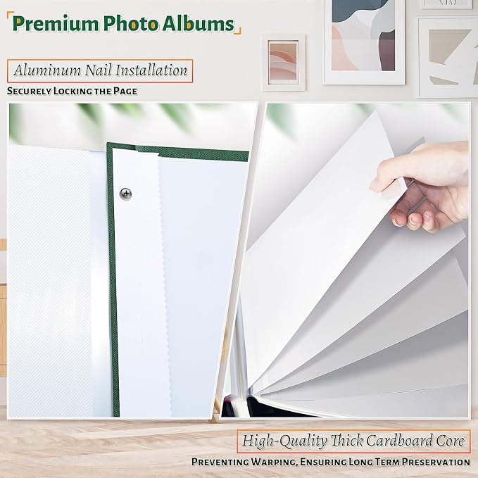 Artfeel Photo Album Self Adhesive Scrapbook, 120 Pages Large Photo Book - Image 4