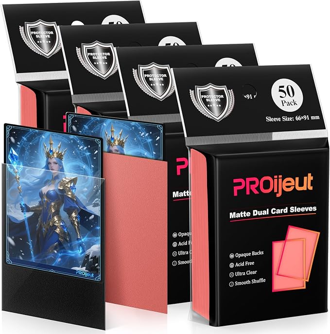 200 Pack Card Sleeves, Matte Dual Trading Card Sleeves - Image 8