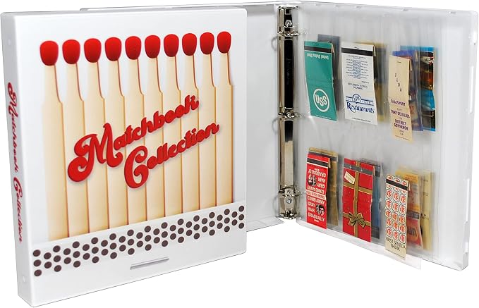 UniKeep Matchbook Cover Collection Storage Album & Display Case | Includes 15 - Image 5