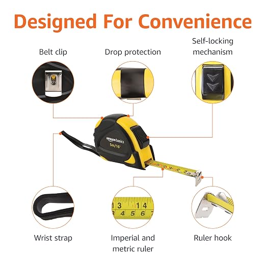 Amazon Basics Self-Locking Tape Measure - Image 4