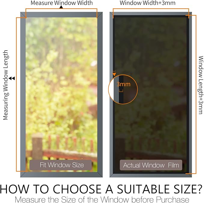 STATINT House Window Tint Film Privacy Film Heat Reducing Anti UV Privacy Cling - Image 5