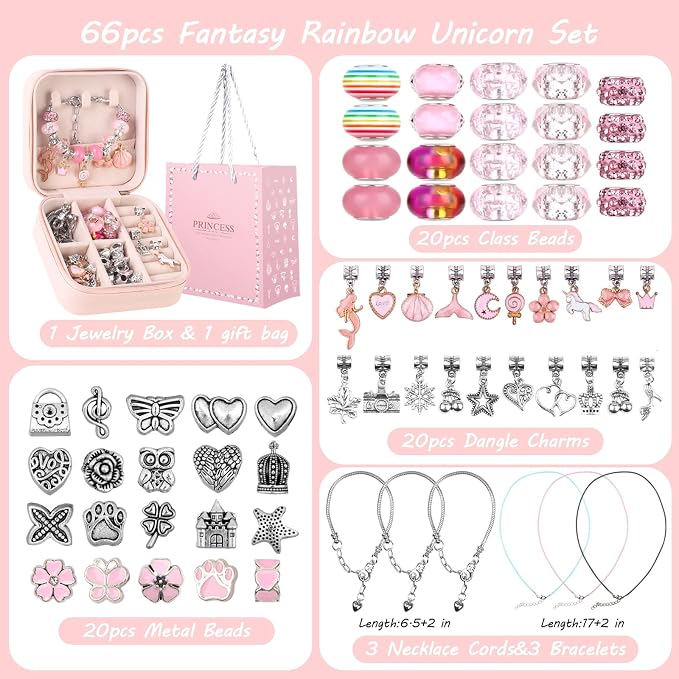 UFU Charm Bracelet Making Kit, Jewelry Making Kit Craft Gift - Image 4