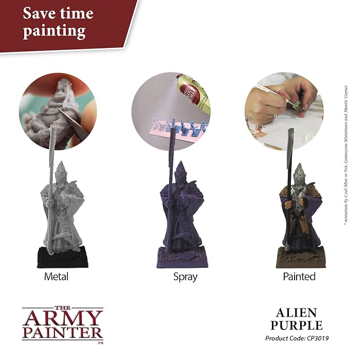 The Army Painter Colour Primer Alien Purple, 400 mL Acrylic Spray Primer - Image 2