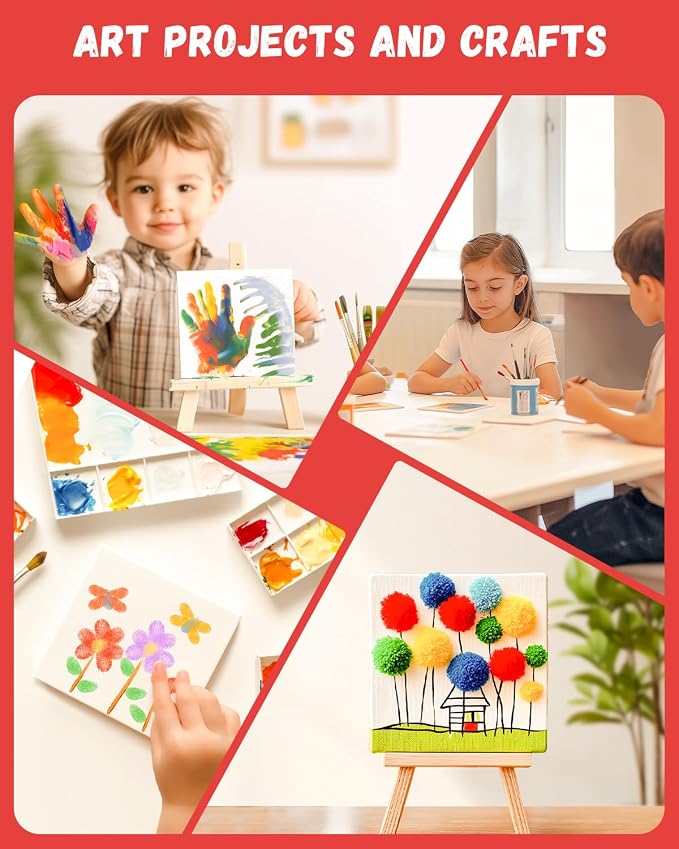 Simetufy 5x7inch 120 Pack Small Painting Canvas Boards- Gesso Primed | - Image 3