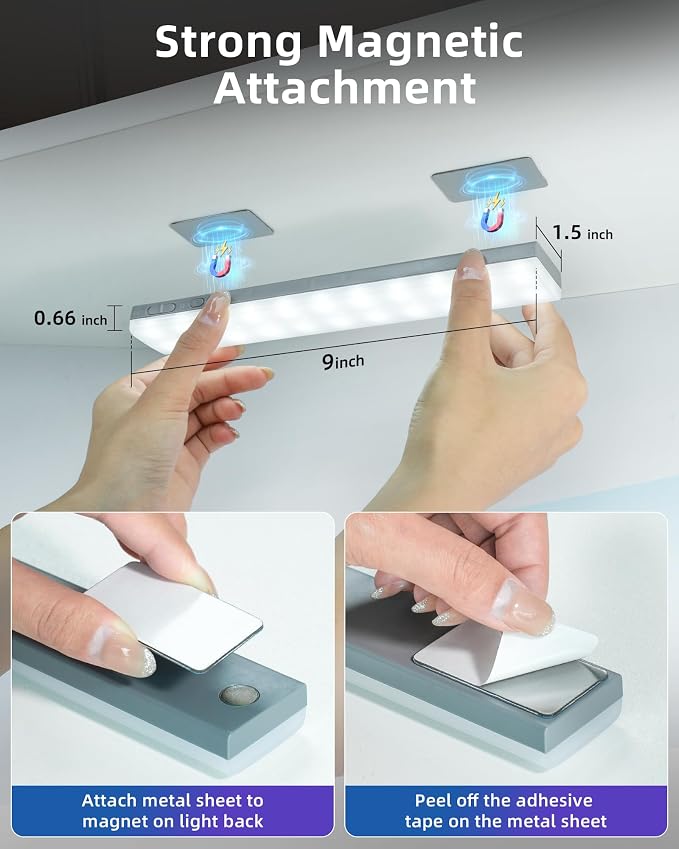 EZVALO 80 RGB Color Changing Under Cabinet Lighting Wireless, 1800mAh - Image 7