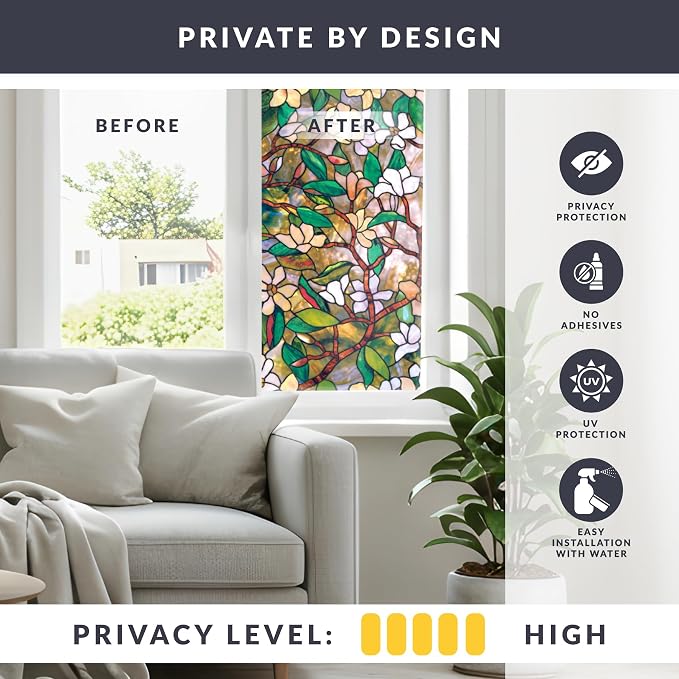 artscape Magnolia Window Film 24" x 36" - Image 3