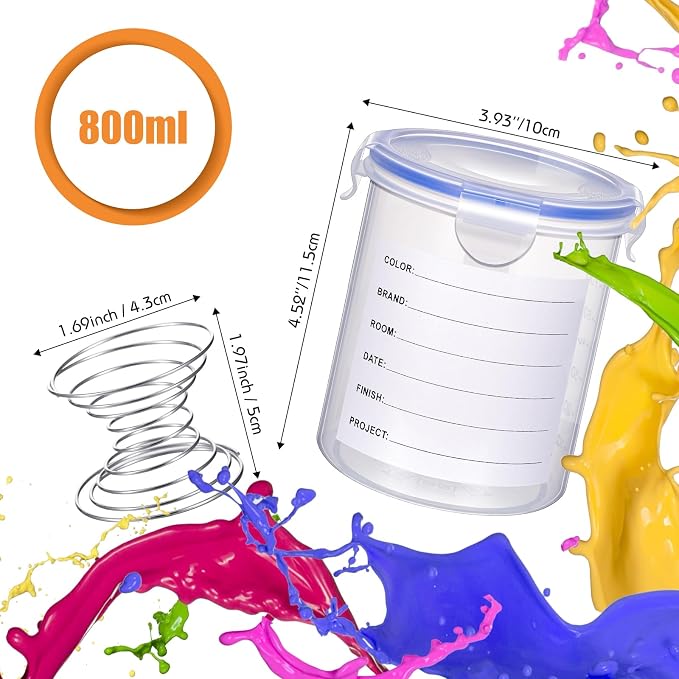 Remerry 8 Sets Paint Container - Image 4