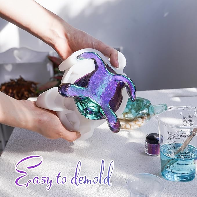 LET'S RESIN Turtle Shape Resin Molds, 3D Animal Silicone Molds - Image 5