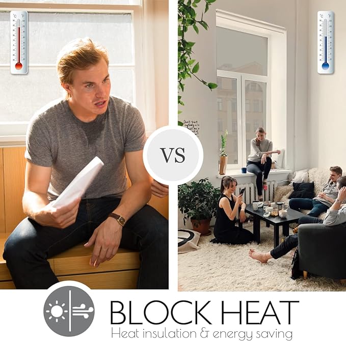 HIDBEA Window Film Daytime Privacy, Heat Control Sun Blocking Anti UV - Image 4