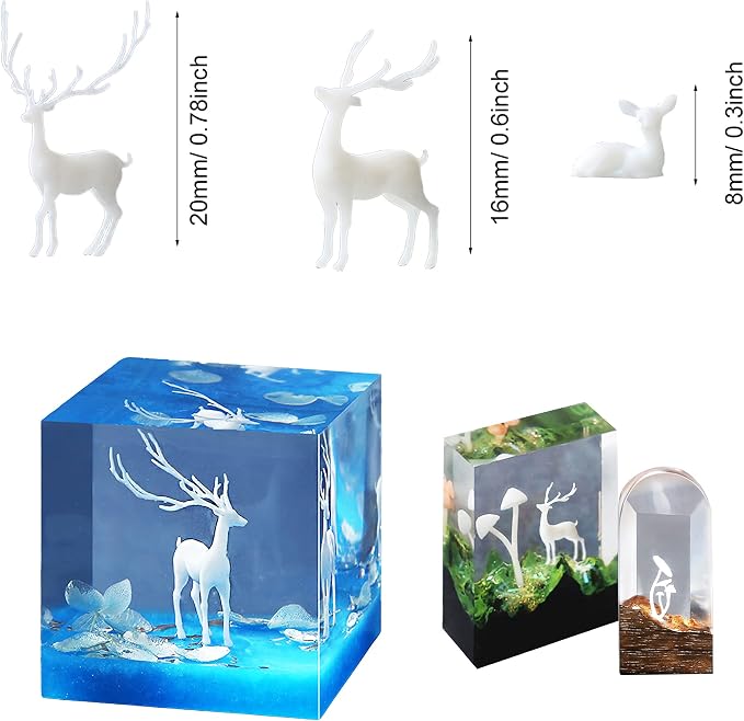 Woohome 31 PCS 3D Mini Mixed Resin Mould Filler - Image 7