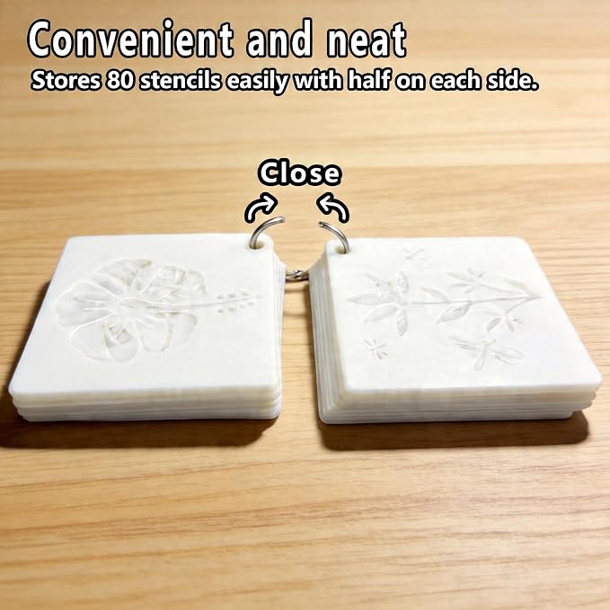 4 Inch Botanical Stencils for Painting - Image 8