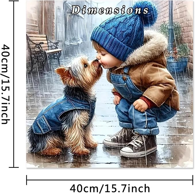 DIY Animal Dog Paint by Numbers Kit - Image 2