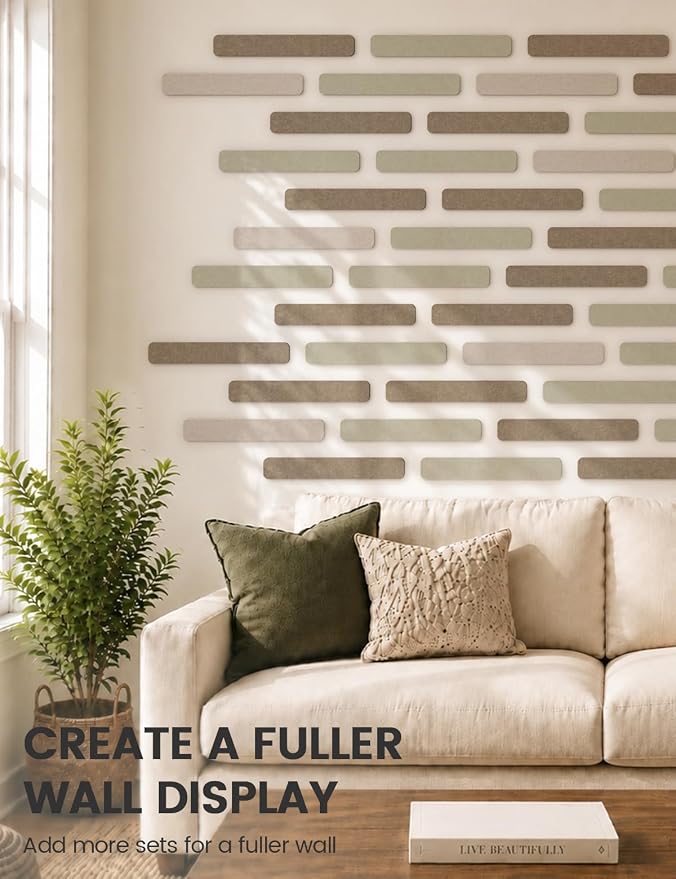 Fluxynara Cork Board Alternative Felt Strip Board 8-Pack 13"x2", Office Pin - Image 7