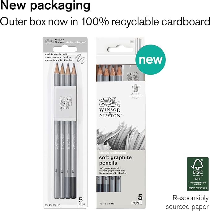 Winsor & Newton Studio Collection Artist Pencils, Graphite Pencils - Image 2