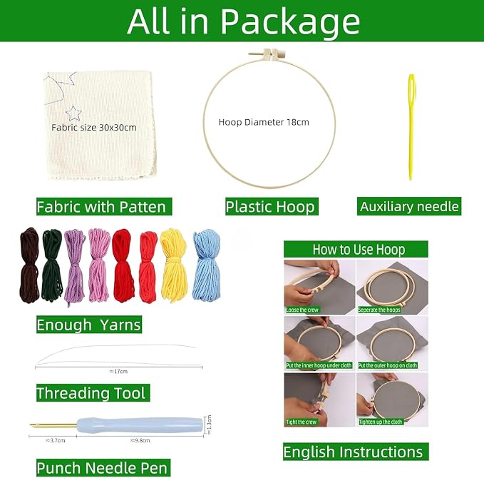 Punch Needle Kit for Beginners – Horse Punch Stitching Kit for Adults, DIY - Image 2
