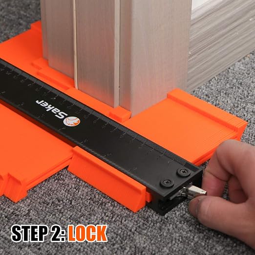 Saker Contour Gauge Duplication-Adjustable Lock-Precisely Copy Irregular - Image 4