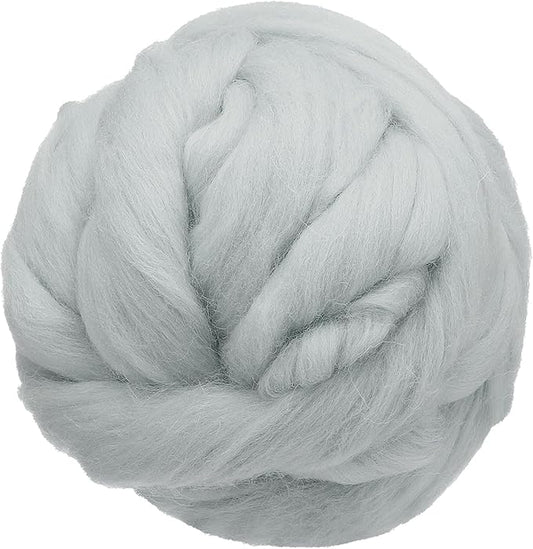 uxcell 3.53oz Wool Roving Yarn, Needle Felting Wool Fiber DIY Craft Needle Wet by uxcell