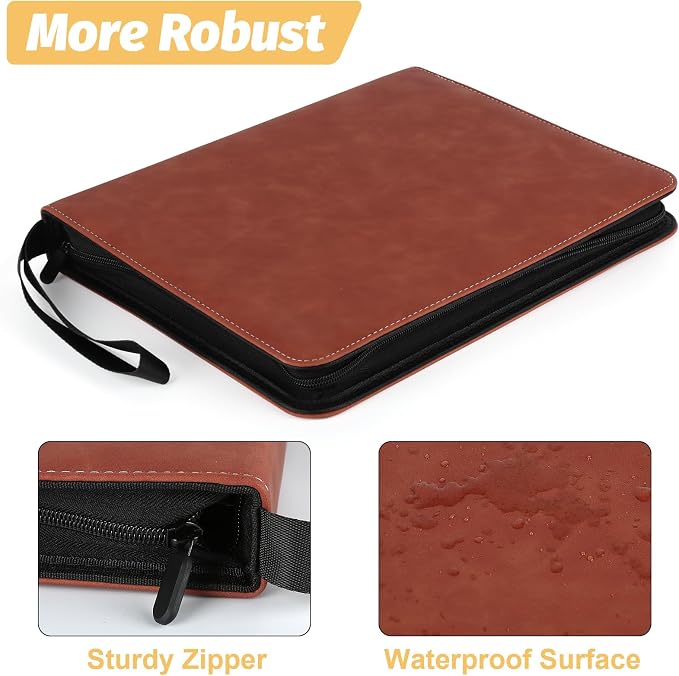 GERMUN 9 Pocket Card Binder, Premium Zip Trading Card Binder, 720 Double Sided - Image 6