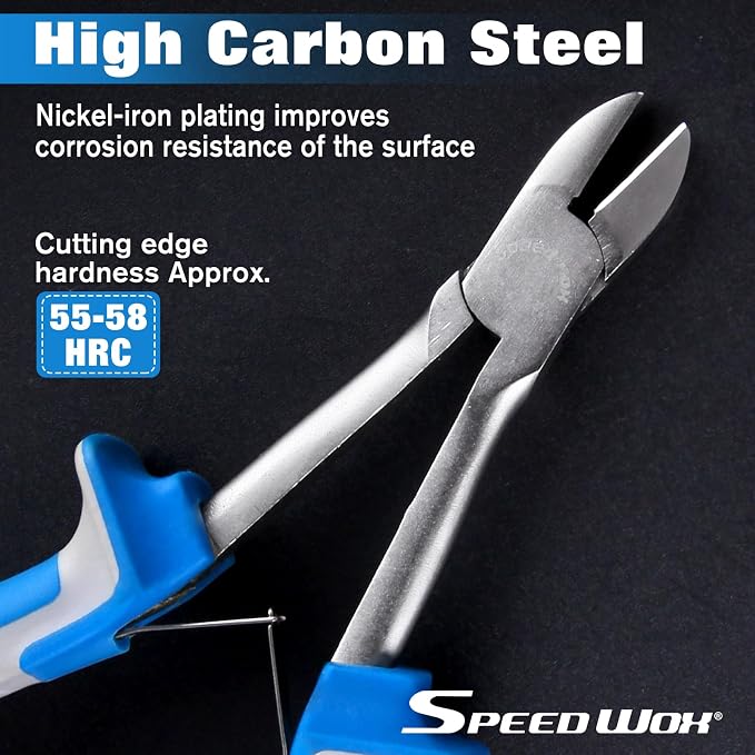 SPEEDWOX Long Reach Diagonal Pliers 6 Inches Mini Fine Wire Cutting Plier Slim - Image 2