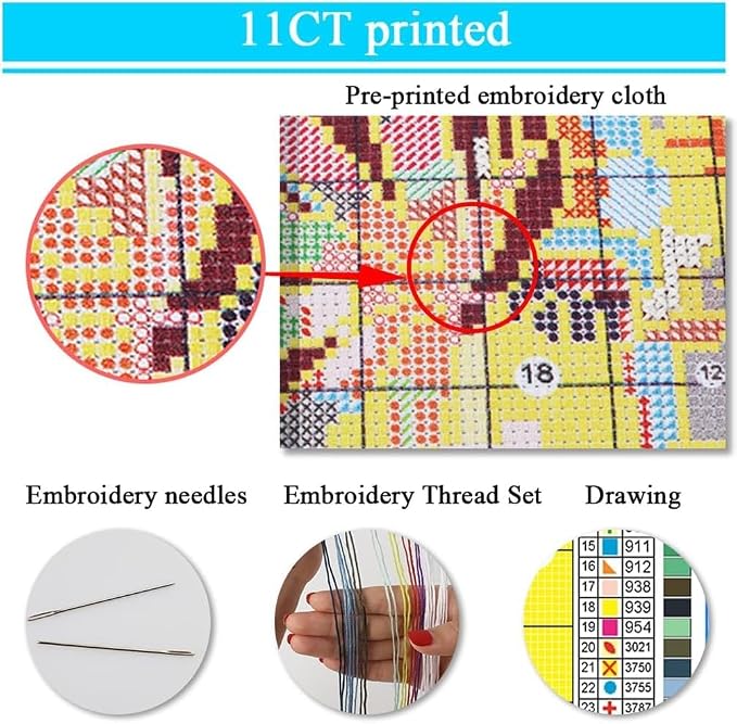 MYBISYMQQ Hummingbird Cross Stitch Kits - Image 8