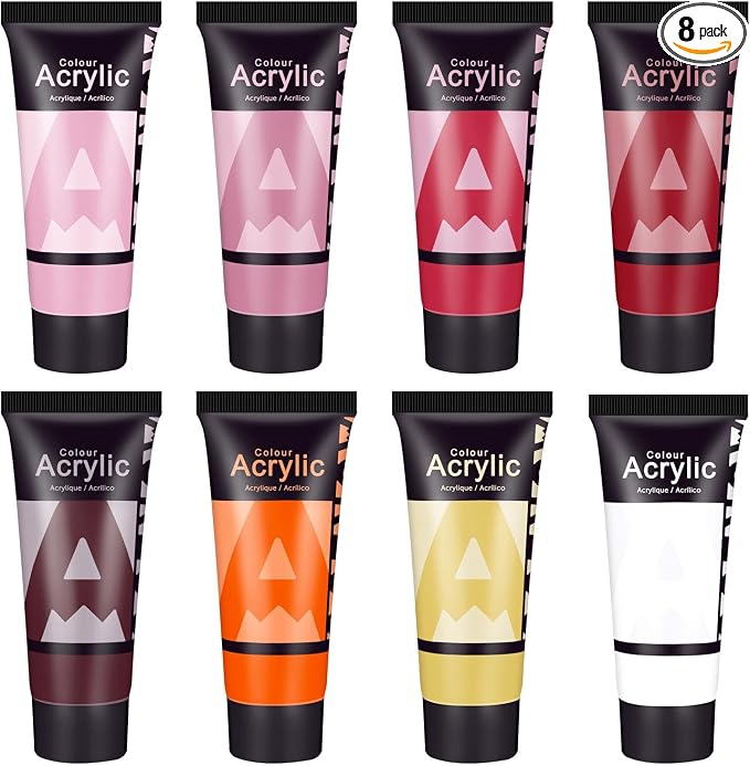 AUREUO Red Acrylic Paint Set by AUREUO