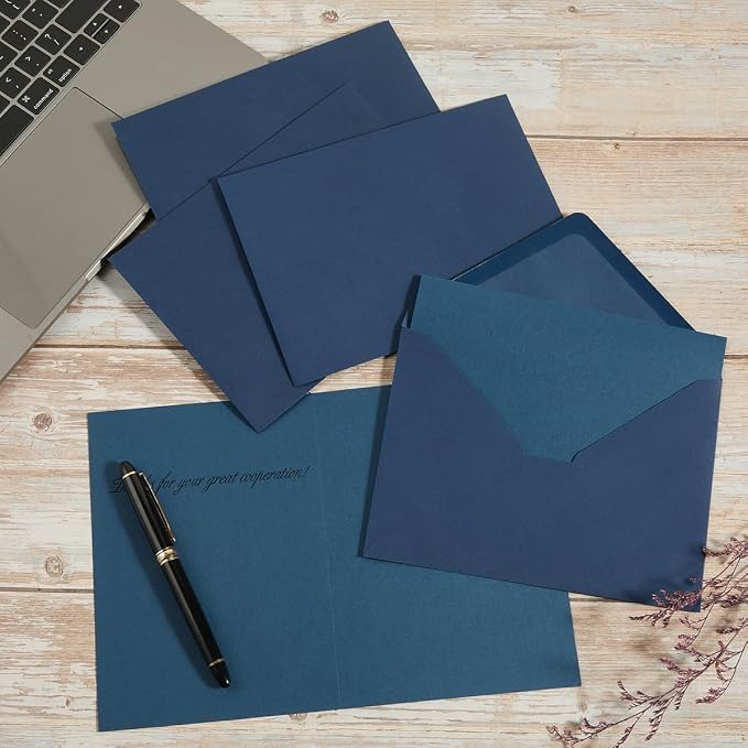 50 Pack Navy Blue A7 Envelopes - Image 6