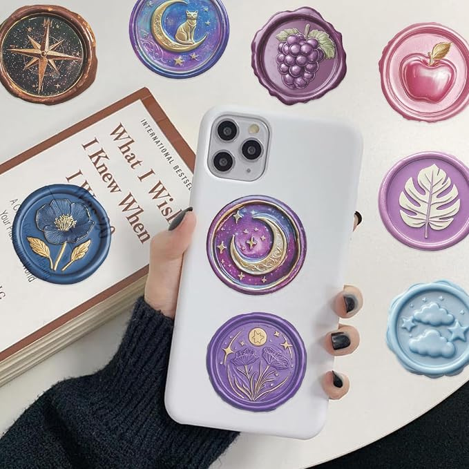 50 Pcs Clear PET Wax Seal Aesthetic Stickers - Image 4