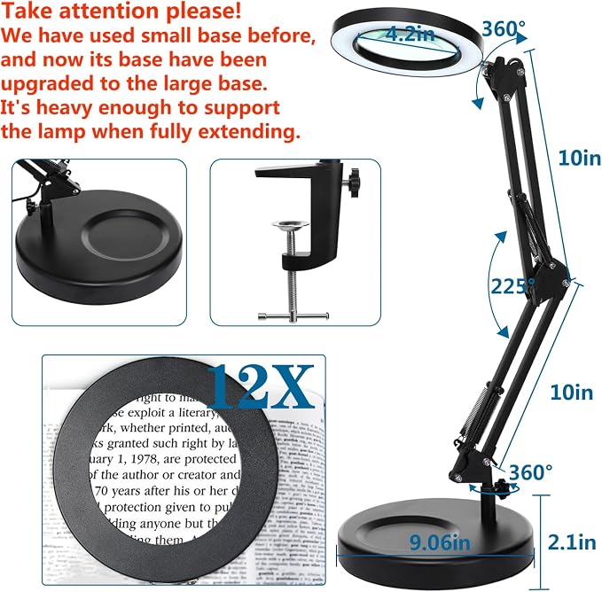 HITTI 12X Magnifying Glass - Image 3