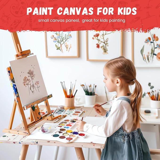 Simetufy 42 Pack 5x7 Inch Small Canvas Boards - Image 2