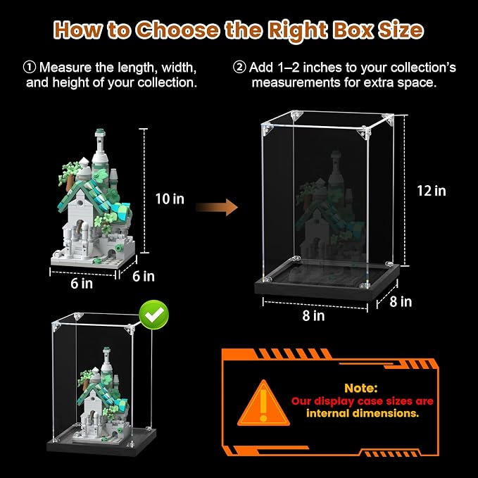 JUJOMAT Acrylic Display Case for Collectibles Clear Acrylic Display Box for - Image 4