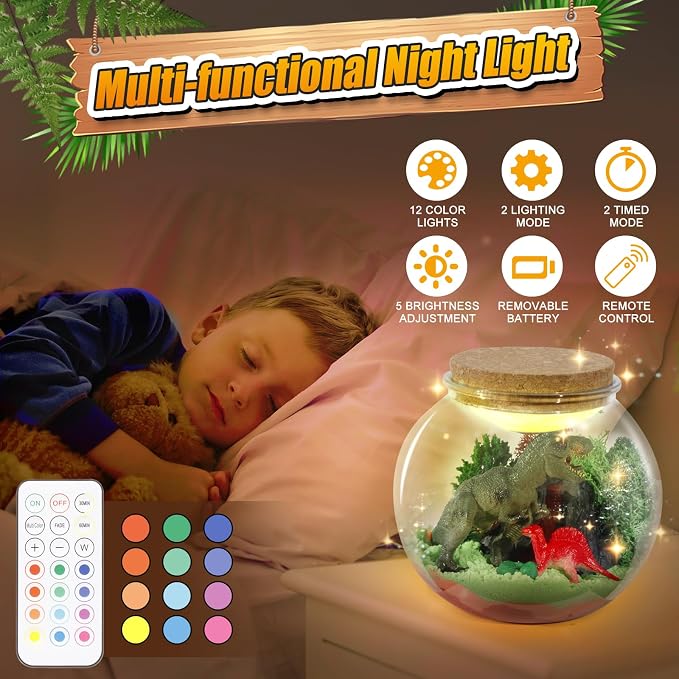 Dinosaur Activities Toys-Dinosaur Terrarium Craft Kits - Image 3