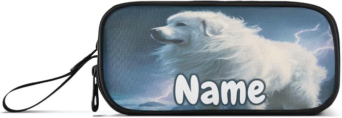 Custom Great Pyrenees Dog Pencil Case Box Boys Girls Personalized Name Large - Image 6