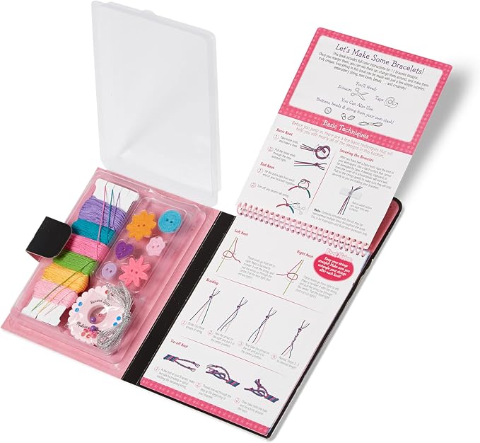 Melissa & Doug On The Go Friendship Bracelet Craft Set - Image 9