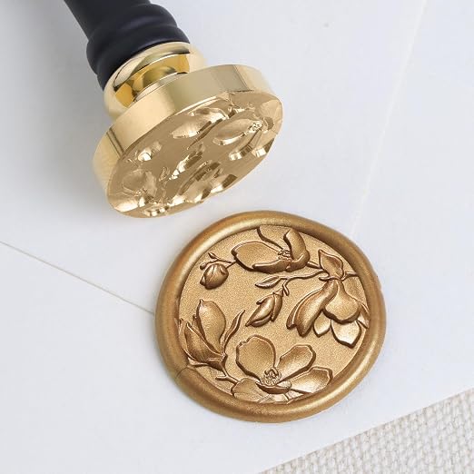UNIQOOO Magnolia Flowers Wax Seal Stamp by UNIQOOO