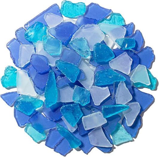 Keedolla 15 Oz Sea Glass Decor Tumbled Frosted Seaglass Pieces by Keedolla