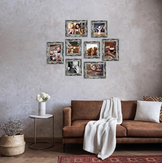 4x6 Picture Frames Set of 4 Vintage Photo Frame, Rustic Retro Photo Frame - Image 4