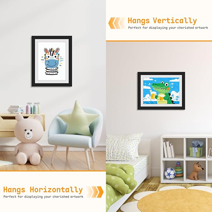 4 Pack Kids Artwork Frames Changeable 8.5 x 11 Inch Children Art Projects - Image 4