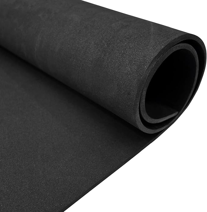 biguphate EVA Foam Roll - 5mm Thick Black Craft Foam Sheets - 15" x 39" Large by Biguphate