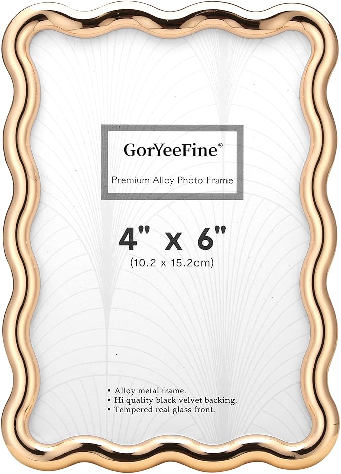 Gold 4 x 6'' High-End Zinc Alloy Picture Frame by GorYeeFine