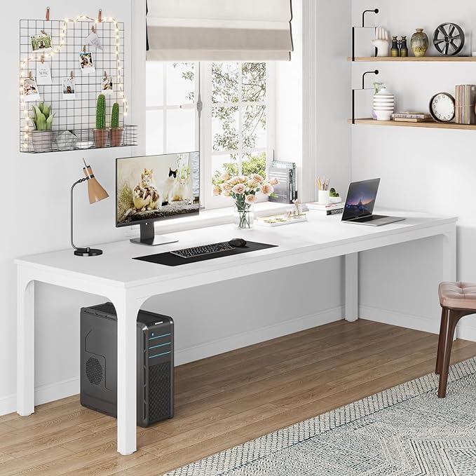 Tribesigns 78.7 Inches Extra Long Computer Desk 2 Person Desk, Double Long Desk - Image 3